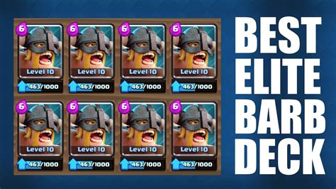 Nothing I can do trades anywhere near elixir efficiently against them. . Elite barbs deck
